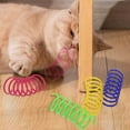 thumbnail image 5 of LEHOZIHEQ Cat Spring Toys, Bouncy Coil Kitty Cats Spiral Spring Toy, Colorful Plastic Spring Coils Attract Cats to Swat, Bite, Cat Toys for Indoor Cats for All Breeds, 5 of 7