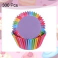 thumbnail image 3 of Uxcell 300 Count Cupcake Liners Rainbow Cupcake Cups Standard Size Muffins Liners Papers Baking Cups, 3 of 6