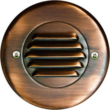 

Dabmar Lighting Brass Recessed Louvered Brick - Step & Wall Light - Antique Bronze - 4.72 x 4.72 x 2.24 in.