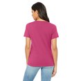 thumbnail image 2 of Bella Canvas 6405 Missy Jersey T-Shirt à Manches Courtes à Col en V, 2TG, Baie, 2 of 3