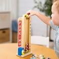 thumbnail image 6 of Melissa & Doug Stack & Count Wooden Parking Garage With 10 Cars, 6 of 10