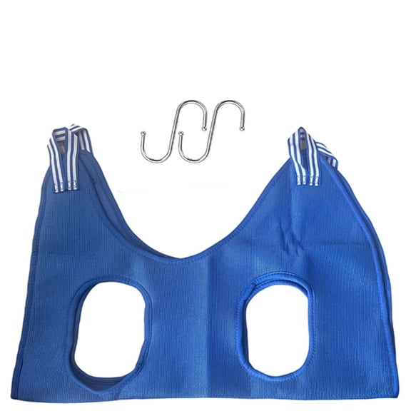 Pet Hammock For Cats And Dogs - Blue Xs Size With Metal Hook, Comfortable Grooming Restraint Hammock For Bathing, Nail Trimming, Ear Cleaning - Small Pet Supplies For