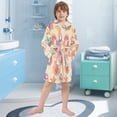 thumbnail image 5 of FORMRS Niños Bathrobe Unisex Hooded Robe Soft Plush Pajamas Sleepwear, Size 7-9T, Beach Toys Pattern, 5 of 7