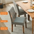 thumbnail image 3 of Upholstered Dining Kitchen Chairs Set of 2,Parsons Button Tufted Dining Room Chair Fabric Kitchen Chairs with Wood Legs & Padded Seats,Modern Armless Accent Chairs,Living Room Kitchen Furniture, 3 of 9