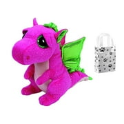 Ty Beanie Boo Darla the Dragon & Reusable Gift Bag Bundle Set