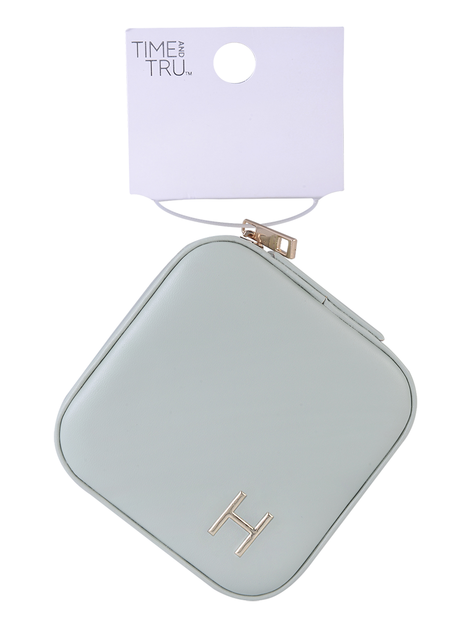 Time and Tru Square Sage Initial "H" Jewelry Organizer