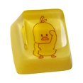 thumbnail image 3 of Tecla de resina transparente con dibujos animados para teclado mecánico, perfil Cherry R4, A, 3 of 5