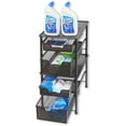 SimpleHouseware Stackable 2 Tier Sliding Basket Organizer Drawer