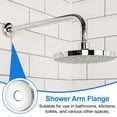 thumbnail image 6 of 2 Pack Shower Arm Flange, 0.8"x 2.8"x 0.4"(OD.x ID.x H) Stainless Steel Round Escutcheon Plate, Wall Split Flange, Wall-Mounted Water Pipe Cover for Pipe, Silver, 6 of 7