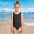 thumbnail image 4 of BOBOGOJP Tween Girls Swimsuits Summer Teen Girl Ruffle Sleeveless One Piece Bathing Suit Size 6-15 Years Black for Size 7-8 Years, 4 of 4