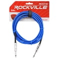 thumbnail image 3 of 2 Rockville 10'  1/4" TS to 1/4'' TS Guitar/Instrument Cable (Red and Blue), 3 of 5