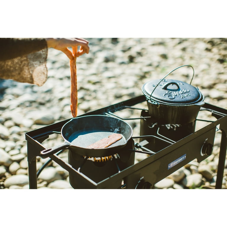 Stansport Outdoor Camp Cooking Burner Cast Iron Stove with