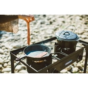 Stansport 2-Burner Base Camp Stove with Cast Iron Burners and Stand