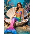 thumbnail image 2 of Womens Swimming Mermaid Tail single Tail Mermaid Costume Small, 2 of 6