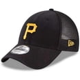 thumbnail image 1 of New Era 9Forty MLB Pittsburgh Pirates Trucker Baseball Cap  - Adjustable - Black, 1 of 3