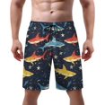thumbnail image 1 of NICKSUN Men's Swim Trunks, Cute Print Quick Dry Summer Board Beach Shorts with Mesh Lining and Pockets, 1 of 6