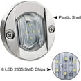 thumbnail image 4 of 4 Pack LED Boat Light 12V Round Marine Lamp LED Transom Mount Light for Boat Dec, 4 of 5