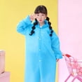 thumbnail image 3 of Convenient Unisex Thickening Full Body EVA Durable Rain Gear Reusable Poncho One-Piece Raincoat Rain Coat Kids Raincoat YELLOW, 3 of 8