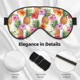 thumbnail image 4 of Xecao Hawaiian Pineapples And Hibiscus Flowers for Soft Fluffy Sleeping Blindfold, Nap eye cover tailored for the utmost comfort for girls, women, kids, and adults., 4 of 7