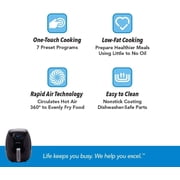 PowerXL Air Fryer 4 QT Maxx, Special Edition 2022, Extra Hot Air Fry, Cook, Crisp, Broil, Roast, Bake, High Gloss Finish, Black (4 Quart)
