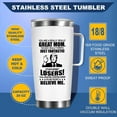 thumbnail image 3 of Mothers Day Choice for Mom, Great Mother Stainless Steel 20 OZ Tumbler with Handle & Lid, Best Mom Ever Choice from Daughter Son, Birthday Christmas Choice Idea for Mom Coffee Tumbler Mug, 3 of 7