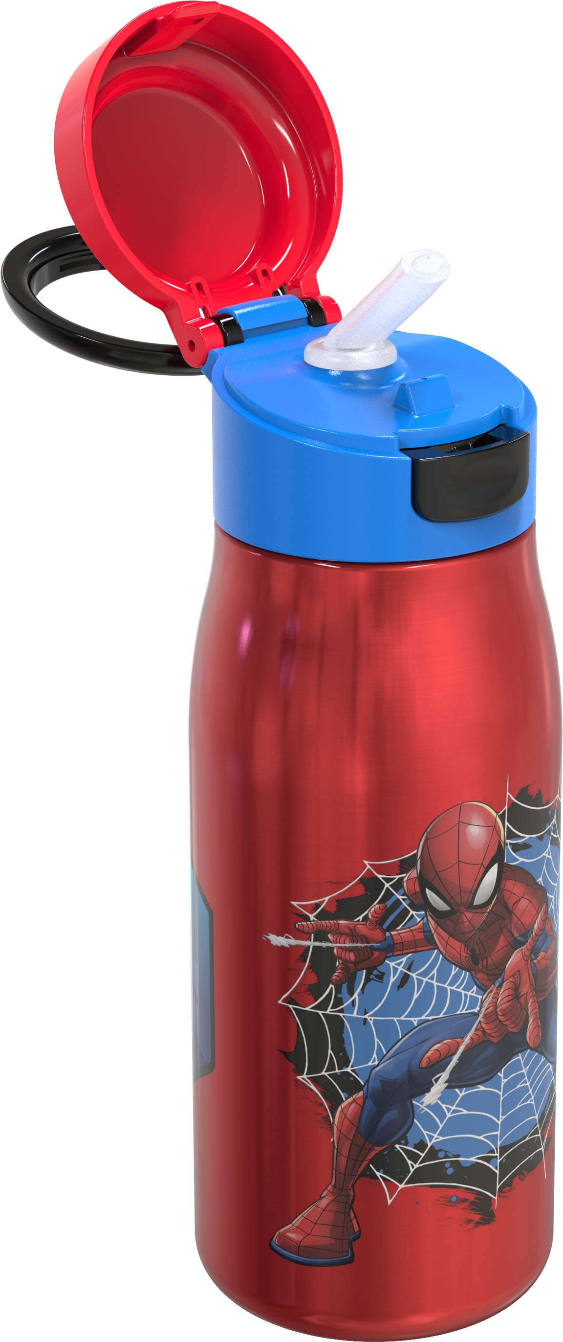 Zak Designs Marvel Comics Spider-Man Stainless Steel Water Bottle 13.5 oz 