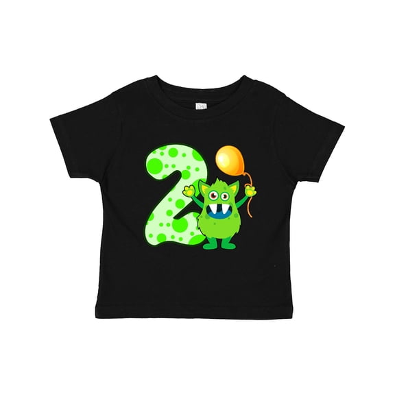 Inktastic 2nd Birthday Monster Boys or Girls Toddler T-Shirt