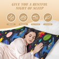 thumbnail image 3 of Naloa Dinosaurs in Space Super Soft 20x60 Body Pillow Case,Long Side Hidden Zipper（PILLOWS ARE NOT INCLUDED）, 3 of 6