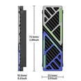 thumbnail image 5 of M.2 SSD Heatsink,Magnesium Aluminum Alloy High-Efficiency Heatsink with Thermal Silicone Pad for PS5/mATX/MiniATX，Compatible with Samsung 990 EVO Plus/990 PRO/980 Pro/980 EVO/970 Pro/970 EVO, 5 of 7