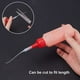thumbnail image 4 of Puntas para pegamento, 100 unidades de micropuntas de plástico para pegamento, extensor de pegamento blanco, aplicador de precisión, 4 of 9