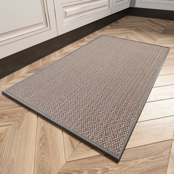 VUNATE Kitchen Mat Washable Kitchen Rugs and Mats Non Skid Absorbent Runner Rugs for Kitchen Front of Sink Kitchen Floor Mats 20"x32" 2 Pieces Grey Kitchen Mats or Rugs