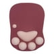 thumbnail image 1 of Alfombrilla de ratón con diseño de pata de gatito, con respaldo antideslizante para la muñeca, cómoda para el escritorio Rojo, 1 of 9