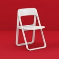 thumbnail image 6 of Luxury Commercial Living 32.25" White Solid Outdoor Resin Folding Chair, 6 of 8