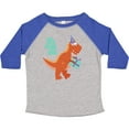 thumbnail image 3 of Inktastic 4th Birthday Dinosaur Boys or Girls Toddler T-Shirt, 3 of 5