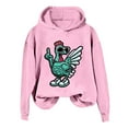 thumbnail image 1 of WEAIXIMIUNG Sweatshirts pour Femmes Sans Capuche avec Graphiques, Mode Hiver, Imprimé Poulet Vert, 1 of 3