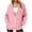 Pink, variant on Luvrsol Womens Sweatshirt Full Zip Sweatshirt Jacket Long Sleeve Coat with Deep Side Pockets S-2XL