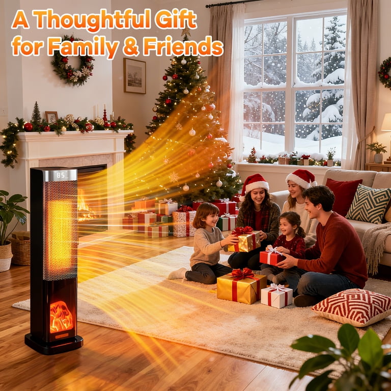 WLRETMCI 2000W Tower Space Heater, Ceramic, Remote photo 5
