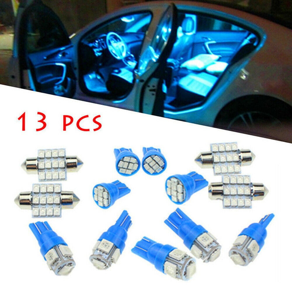 13× Car Interior LED Light Bulb For Dome License Plate Lamp 12V Kit Accessories 
