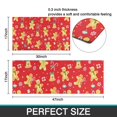 thumbnail image 7 of Red Christmas Gingerbread Man Pattern Kitchen Rugs Sets Of 2,Anti Fatigue Kitchen Mat Rugs Non Slip Washable,Decorative Kitchen Floor Mats for Kitchen,Sink,Laundry,17"x30"+17"x47", 7 of 7