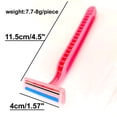 thumbnail image 4 of Body Hair Removal Tool for Leg arm Underarm GoodQuality Hotel Beauty Pink Stainless Steel Blad Razor with Soap Bar Pack of 10, 4 of 5