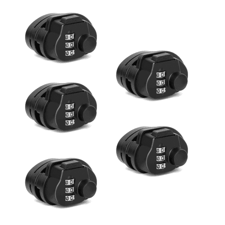 UrbanX Professional Trigger Lock 3 Digit Combination Gun Lock For Dan Wesson M1911 ACP pistol .45 ACP Fits Pistols Hand Gun Rifles Bb Gun Shotguns - 5 pack