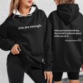 thumbnail image 2 of Letter Print Hoodies for Women Long Sleeve Sweatshirt Fall Casual Pullover Top, 2 of 4