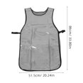 thumbnail image 2 of HEMOTON Black TPU Hair Stylist Apron for Men and Women Waterproof Reusable, 2 of 8