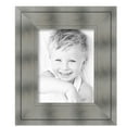 thumbnail image 2 of ArtToFrames 10" x 13" Platinum Ridge Brushed Slvr Picture Frame, 10x13 inch Silver Wood Poster Frame (WOM-5249),  Pack, 2 of 6