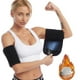 thumbnail image 1 of Fitness Sweat Arm Sleeves for Muscle Shaping | Polyurethane Fiber Silvery Blue | Enhances Metabolism & Retains Heat | Stretchy Durable Support | Unisex | 2 Pack 50x16cm, 1 of 9
