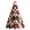 E, variant on Quilted Fabric Christmas Tree Decoration, Patchwork Tabletop Xmas Tree with Character Topper, Light-Up & Non-Lit Holiday Centerpiece for Mantel