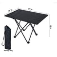 thumbnail image 2 of axGear Folding Camping Table Portable Picnic Aluminum Hard Surface Lightweight Carry Bag, 2 of 7
