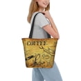 thumbnail image 7 of Bingfone Coffee Vintage Women Shoulder Tote Bags Casual Bag Ladies Shopping Handbag, 7 of 7