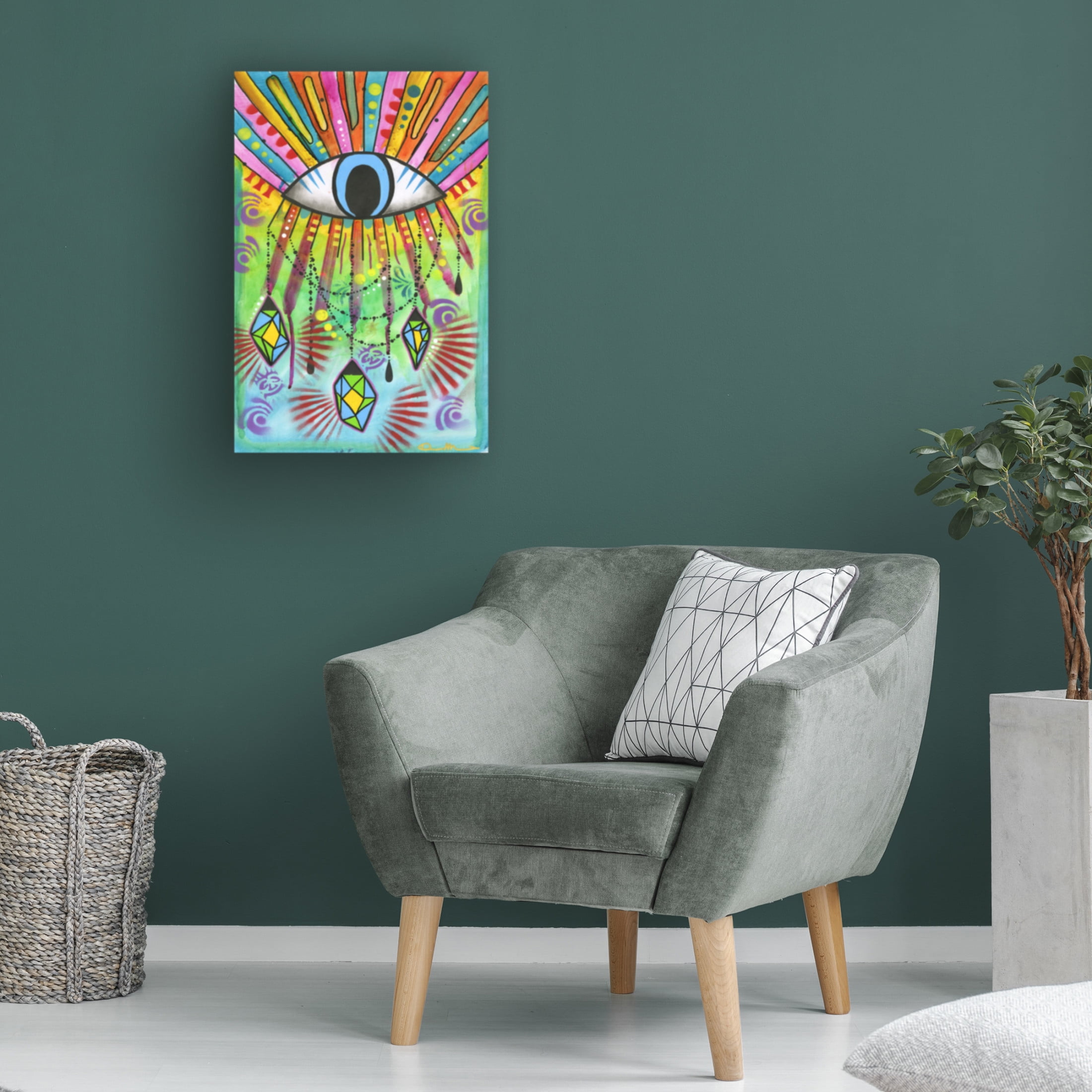 Canvas Wall Art - Dean Russo 'Cosmic Balance 7' Wall Art for Living Room, Bedroom, or Office Décor by Trademark Fine Art - 22 x 32 Inches