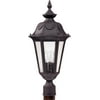 Nuvo Cortland - 3 Light Large Post Lantern- w/ Seeded Glass